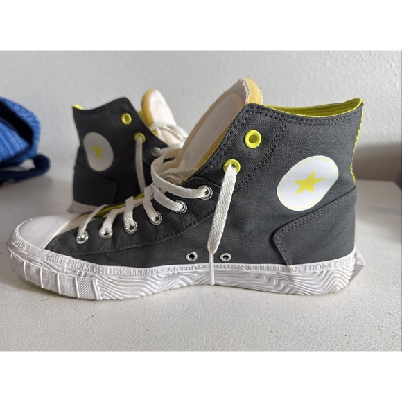 Converse All-Star Edge Glow Sneaker Gray Yellow Far From Chuck Taylor Men's 12 - Picture 2 of 7